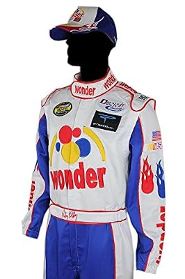 Ricky Bobby Nascar Jumpsuit + Cap Full Costume Talladega Nights