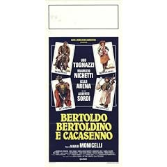 Bertoldo, Bertoldino, and Cascacenno Plakat Movie Poster (13 x 28 Inches - 34cm x 72cm) (1984) Italian