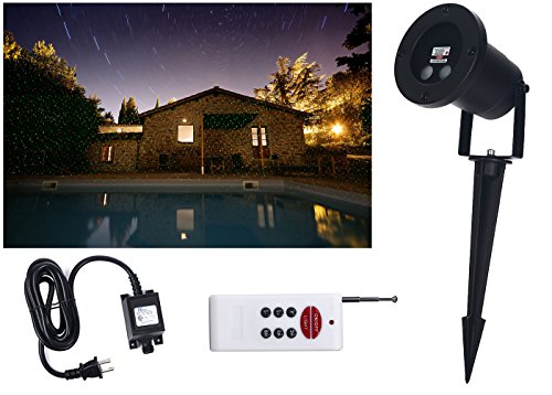 Pepnice Moving Green & Red Firefly Lamp Laser Light Sparkling Landscape Projector, Remote Control, Time Setting, Red and Green Moving Laser Beams Pepnice Moving Green & Red Firefly Lamp Laser Light Sparkling Landscape Projector, Remote Control, Time Setting, Red and Green Moving Laser Beams