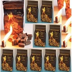 10 x 100 (insgesamt also 1000 St�ck) nat�rlicher Ofenanz�nder aus Holzfaser # Grillanz�nder Kaminanz�nder Feueranz�nder Anz�ndw�rfel Anz�ndhilfe Holzanz�nder