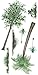 Walls of the Wild Plant Wall Stickers and Trees Wall Decals Reduced Size Collection