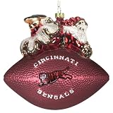 Cincinnati Bengals NFL Peggy Abrams Football Ornament 5.5