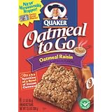 Quaker Oatmeal To Go Oatmeal Raisin Squares, 12.6-Ounce Boxes (Pack of 6)