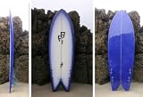 Grunion 5'8 Quad Fin Fish Surfboard (Standard Glass)