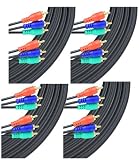 4-Pack of Comprehensive Standard Series 3-Rca to 3-RCA Component Video Cable 50ft