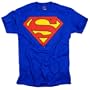 Superman T-Shirt, Officially Licensed Crewneck Athletic Tee, Blue
