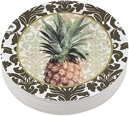 Mariposa Pineapple Beaded Coaster Set