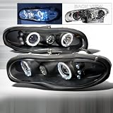 98 99 00 01 02 Chevy Camaro Halo Projector Headlights - Black (pair)