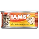 IAMS Pate With Gourmet Chicken Canned Wet Cat Food 3 Ounces (Pack of 24)