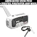 American Red Cross FR160 Microlink Solar-Powered Self-Powered AM/FM NOAA Weather Portable Radio with Flashlight and Cell Phone Charger in white Plus a Firesteel Firestarter. Great for All Hiking and Camping Trips or for Any Natural Disaster. THE PERFECT CAMPING COMPANION!