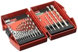 Mibro 871060 17-Piece High Speed Steel Drill Bit and Super Masonry Drill Bit Set