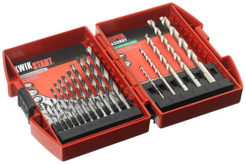 Mibro 871060 17-Piece High Speed Steel Drill Bit and Super Masonry Drill Bit Set