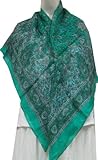 Pure Silk Fashion Head Scarf for Women 40 x 40 inches