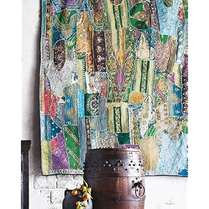 Blue "Sari" Tapestry