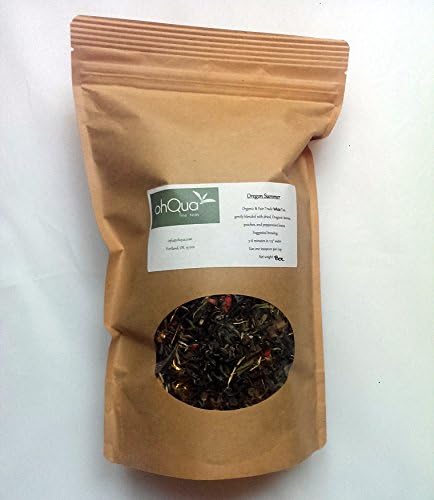 Oregon Summer (White Tea with Peaches, Blueberries, Mint) Tea, Organic & Fair-Trade (1/2 Pound Bag)