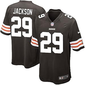 Cleveland Browns #29 Brandon Jackson Game Brown Men Jersey(X-Large)
