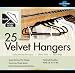 Closet Complete 25 -Piece Black Ultra Thin No Slip Velvety Suit Hanger