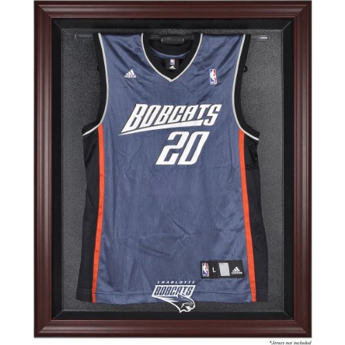 Mounted Memories Charlotte Bobcats Mahogany Framed Team Logo Jersey Display Case (Jersey Not Included)