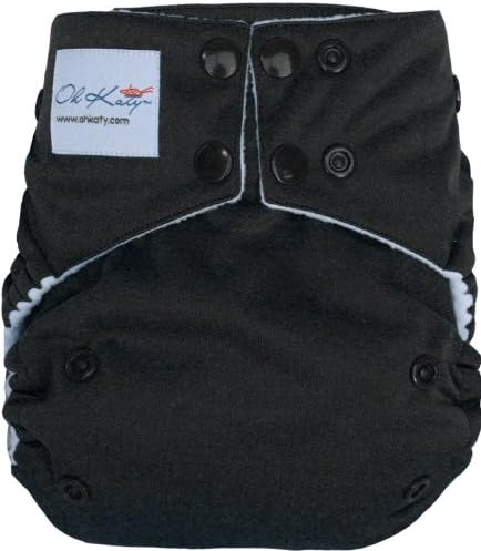 Oh Katy One Size Pocket Diaper, Black