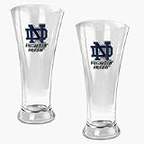 Notre Dame Fighting Irish 2 Piece 19 oz Pilsner Glass Set