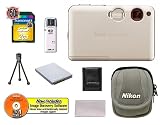 Nikon Coolpix S3 (White) 6.0 Megapixel Digital Camera with 3x Optical Zoom + 2GB 150x Ultra Speed SecureDigital Card + High Speed USB Card Reader + Spare EN-EL8 Battery + Digital Camera Case (Camera Refurbished by Nikon U.S.A.)