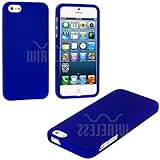 myLife (TM) Royal Blue Flat Series (2 Piece Snap On) Hardshell Plates Case for the iPhone 5/5S (5G) 5th Generation Touch Phone (Clip Fitted Front and Back Solid Cover Case + Rubberized Tough Armor Skin + Lifetime Warranty + Sealed Inside myLife Authorized Packaging) 