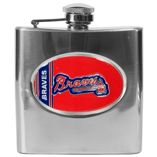 Atlanta Braves 6oz Stainless Steel Flask