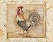 WallsThatSpeak 2 Rustic Rooster Country Kitchen Art Prints Home Decor, 8 by 10-Inch, Beige