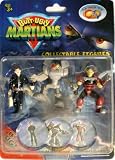 Enlarge toy image: Butt Ugly Martians - Collectable Figures (Stoat Muldoon, Klaktor & Jax) with Bogs Battle Disks -