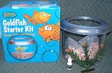 Goldfish Bowl Starter Kit Acrylic Fish Tank Kid Safe Aquarium Gift present