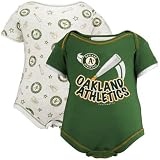 Oakland Athletics Infant Home Run 2-Pack Creeper Set