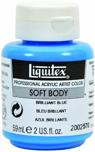 Liquitex Professional Soft Body Acrylic Paint 2-oz jar, Brilliant Blue
