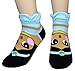 Shopkins Big Girls' Printed No-Show Sock - 5 Pack (Pink)