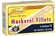 Roland S&B Mackerel Filets in Soybean Oil, 4-Ounce Tins (Pack of 25)