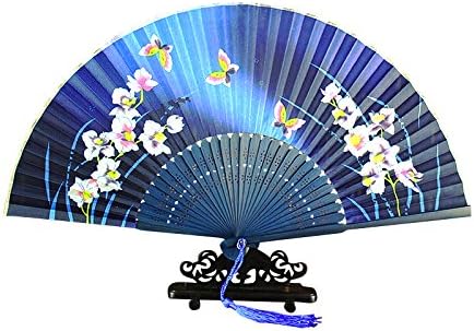 Japanese Design Silk Handheld Folding, HF97 (F)