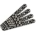 Skeleton Skull Bones Rib Cage and Femur Pattern Double-Sided Nail File Emery Board Set 4 Pack