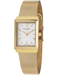 Stuhrling Original Womens 126L.12332 Classic Metropolis Prospect Swiss Quartz Silver Dial Ultra Slim Watch