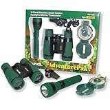 Carson AdventurePak Containing 5x30 Binocular, Lensatic Compass, Flashlight, and Whistle/Thermometer (HU-401)