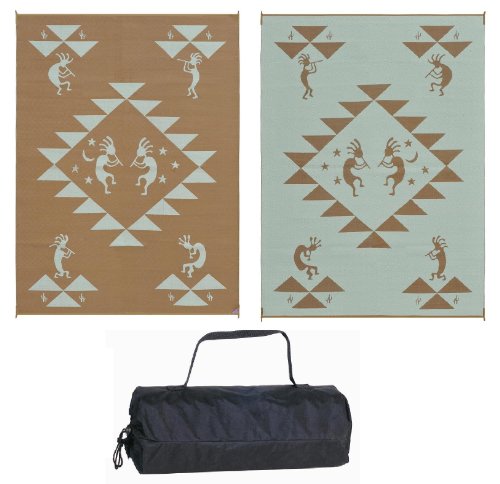 Reversible Mats 169127 Brown/Beige Kokopelli Mat 9'x12' On Sale