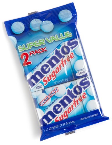 Mentos Sugar Free Cool Mint Candy, 12-Count Packages (Pack of 12) by Sugar-Free Candy