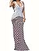 shekiss Women Sleeveless Sexy Maxi Stretch Bodycon Party Bandage Club Dresses, Burgundy,XX-Large