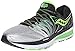 Saucony Men's Hurricane ISO 2 Running Shoe, Black/Silver/Slime, 9 M US