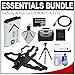 Hiking Essentials Bundle for Sony Action Cam HDR-AS15 & AS10 Camcorders with NP-BX1 Battery + 32GB Card + Chest Mount + Case + Flex Tripod + Accessory Kit