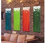 Modern Oil Painting on Canvas Stretched-framed - Ready to Hang - Colorful