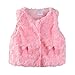 Mud Kingdom Cute Baby Girl Vest Jacket Pink 6 Months Faux Fur