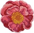 M C G Textiles Latch Hook Kit, 31-Inch by 30-Inch, Shaped Pink Flower