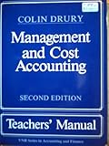Management and cost accounting. Teachers' manual