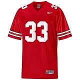 Nike Ohio State Buckeyes #33 Scarlet Twilled Football Jersey