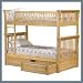 Colorado Twin/Twin Bunk Bed with Under-Bed Drawers - Natural Maple