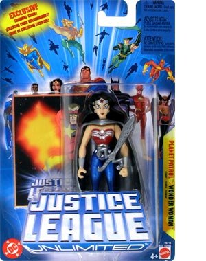  WONDER WOMAN PLANET PATROL JUSTICE LEAGUE UNLIMITED 4.5" POSEABLE ACTION FIGURE